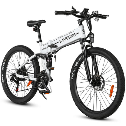 [UK Direct] SAMEBIKE LO26-II-FT 12.5Ah 48V 500W(Max 800W) 26 Inches Moped Electric Bike Smart Folding Bike 80-90Km Mileage Max Load 100Kg with EU Plug Dual Dics Brake