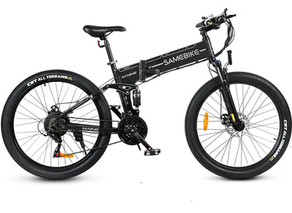[UK Direct] SAMEBIKE LO26-II-FT 12.5Ah 48V 500W(Max 800W) 26 Inches Moped Electric Bike Smart Folding Bike 80-90Km Mileage Max Load 100Kg with EU Plug Dual Dics Brake
