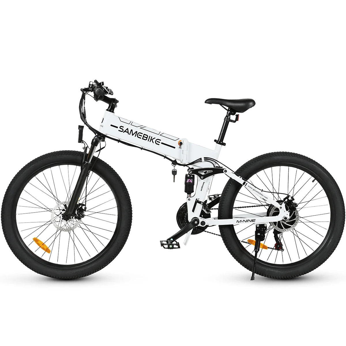 [UK Direct] SAMEBIKE LO26-II-FT 12.5Ah 48V 500W(Max 800W) 26 Inches Moped Electric Bike Smart Folding Bike 80-90Km Mileage Max Load 100Kg with EU Plug Dual Dics Brake